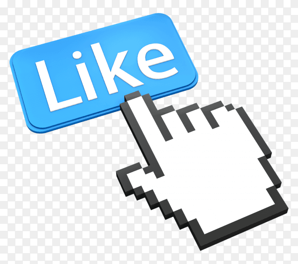 Hand Shaped mouse Cursor thumb up like illustration PNG