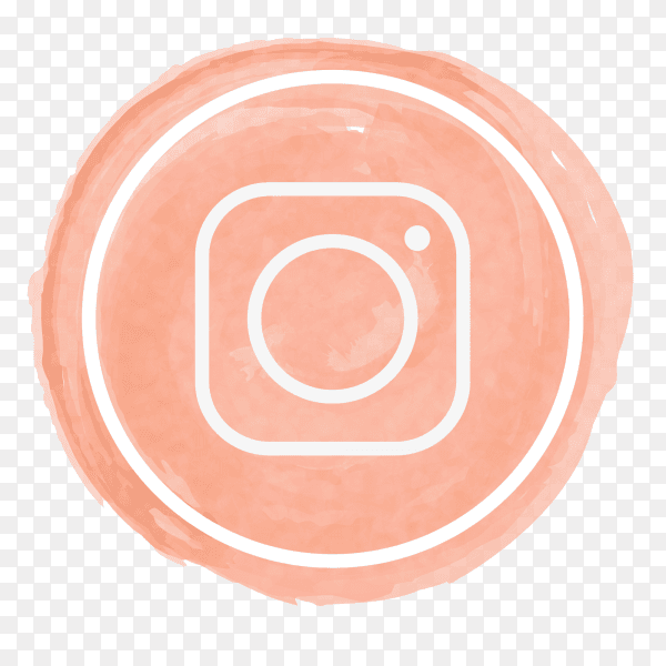 Instagram icon watercolor PNG