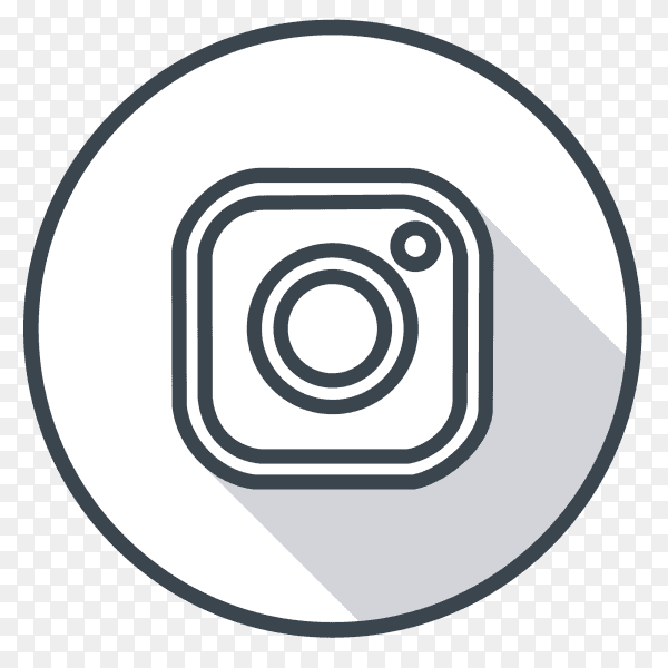 Instagram logo gray color PNG