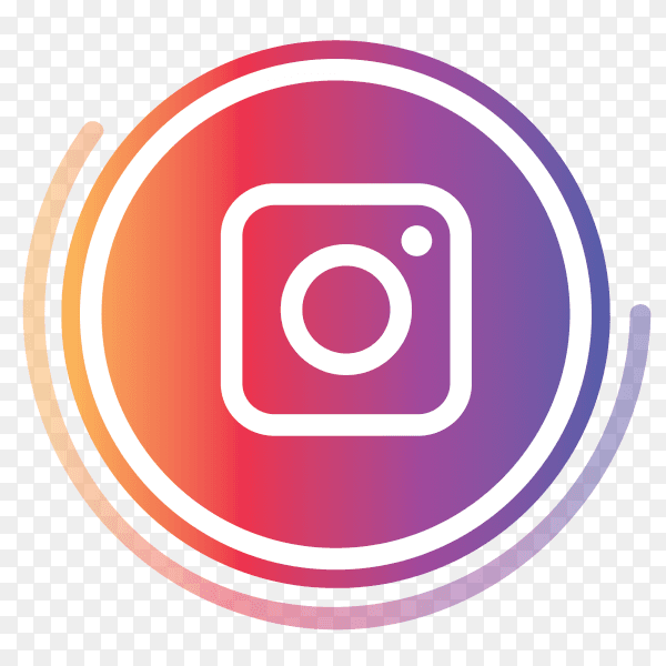 Instagram logo in circles PNG