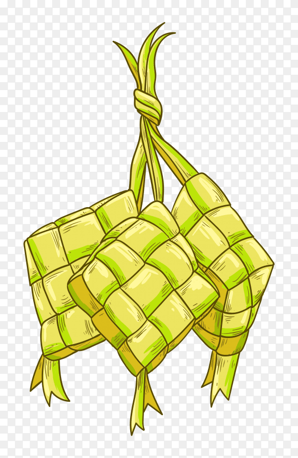 Ketupat for eid mubarak transparent PNG
