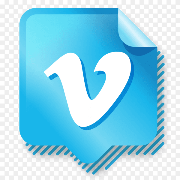 Logo Vimeo gradient social media PNG