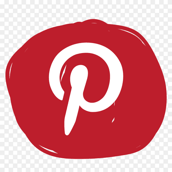 New Pinterest icon vector PNG