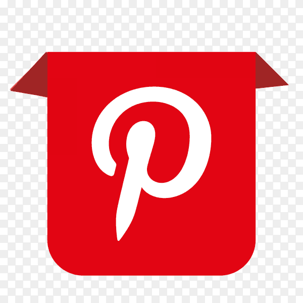 Pinterest logo drop down PNG