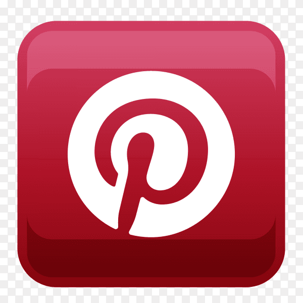 Pinterest logo in square shape PNG