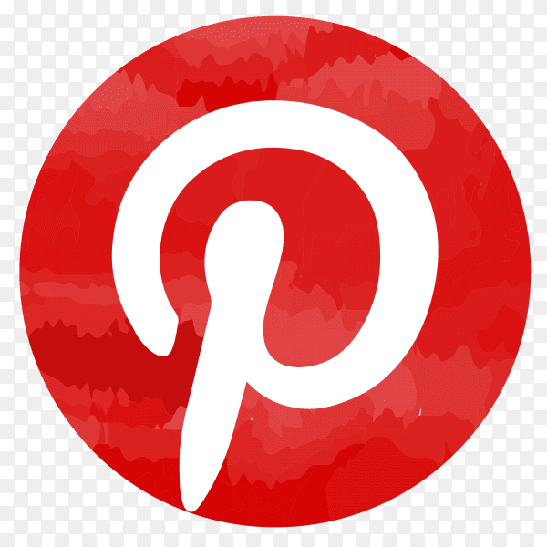 Pinterest logo watercolor PNG