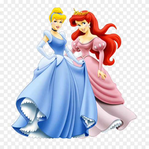 Princess Ariel and Cinderella PNG