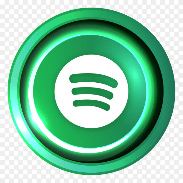 Spotify logo in Luminous circle PNG