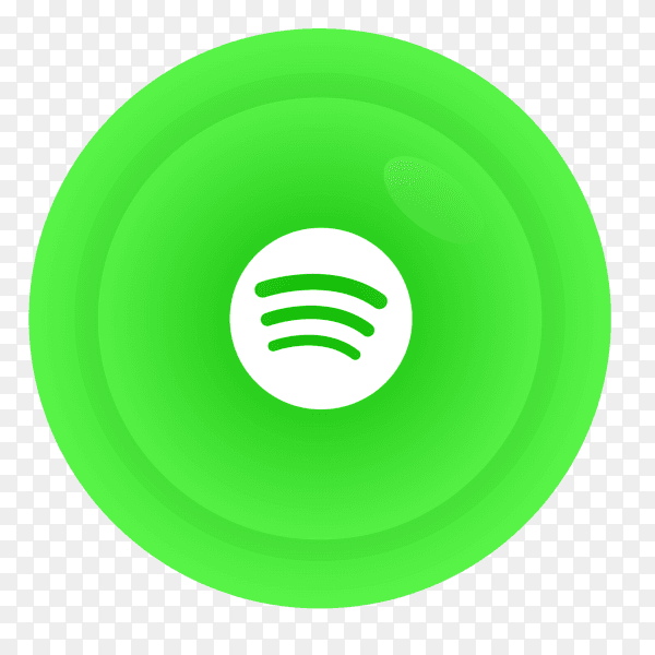Spotify logo in gradient circle PNG