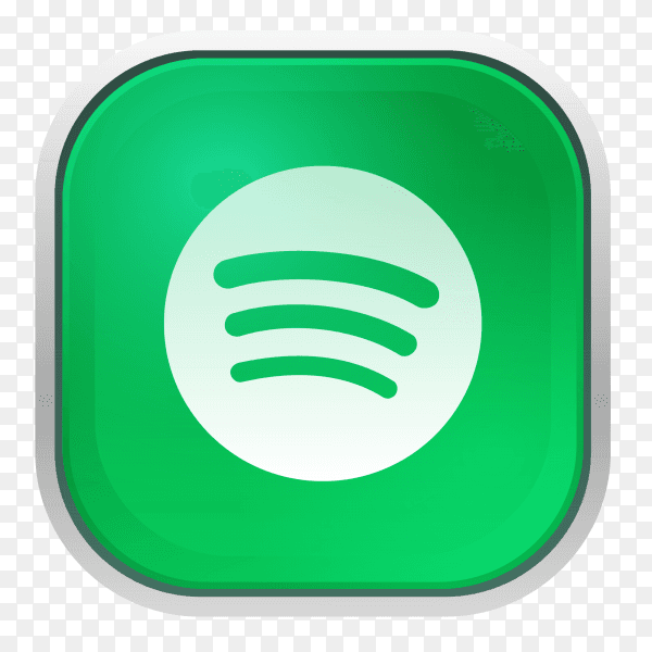 Spotify logo with gray frame PNG