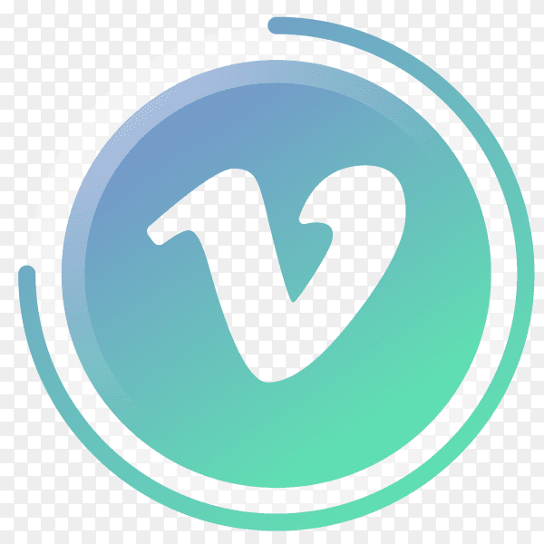 Vimeo icon gradient social media PNG