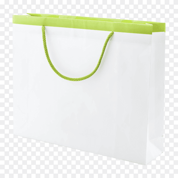 White shopping bag transparent PNG