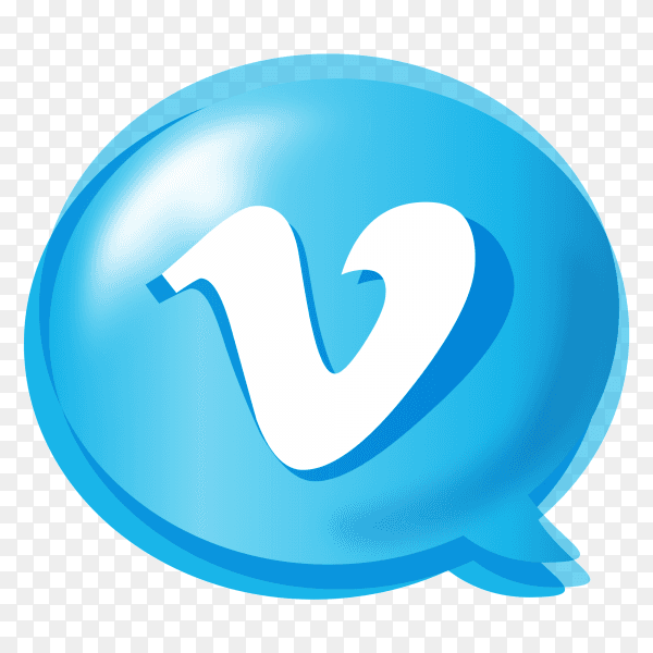 Gradient social media logo Vimeo PNG