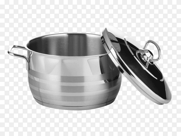 kitchenware - stainless steel pot PNG