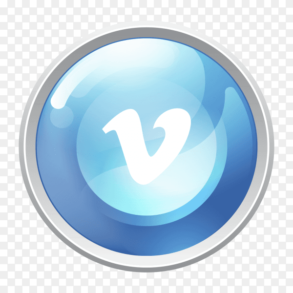 Logo Vimeo button social media PNG