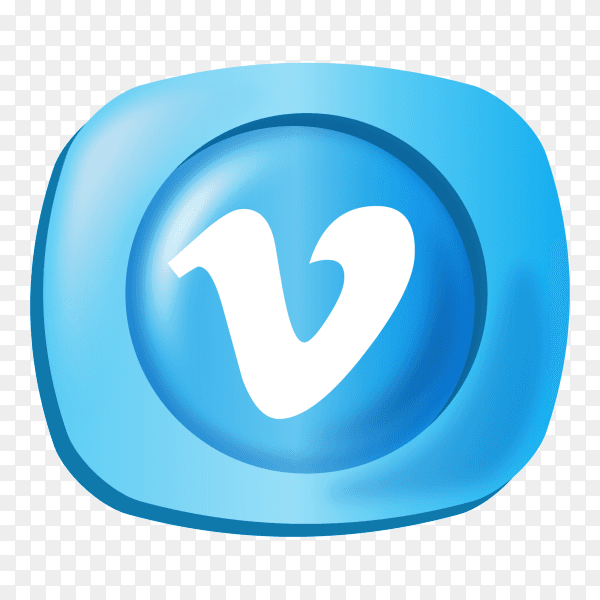 Logo Vimeo gradient social media icon PNG