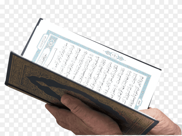 Muslim reading Holy Quran transparent PNG