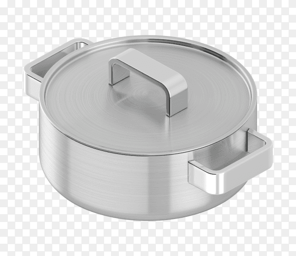 Saucepan with lid kitchen isolated PNG