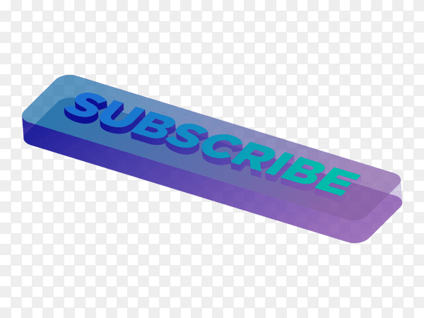 Subscribe button social media design PNG
