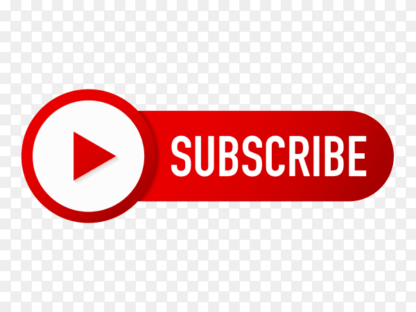Subscribe button with icon youtube PNG