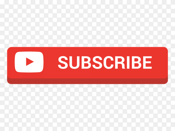 Youtube subscribe red button PNG
