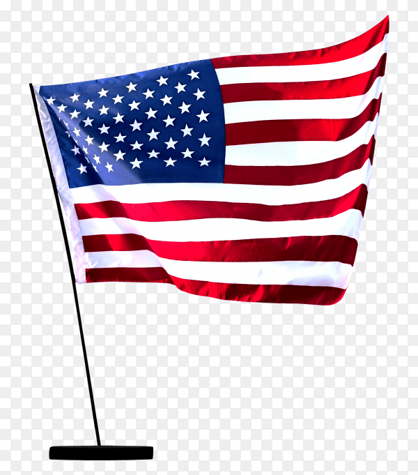 American flag - united states of america flag waving air transparent PNG