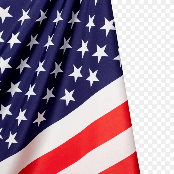 American flag transparent PNG