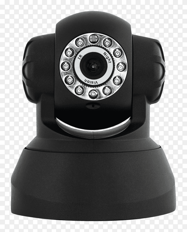 Black web camera - security camera transparent PNG