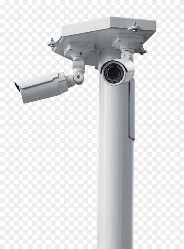 CCTV security camera to monitor public places transparent PN