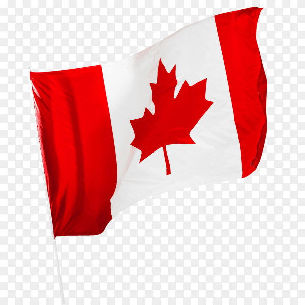 Canadian flag - Canada flag waving on transparent background PNG