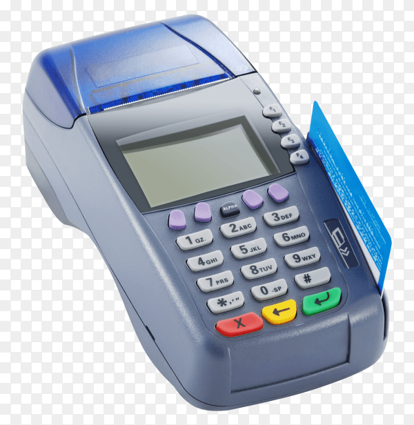 Card terminal transparent PNG