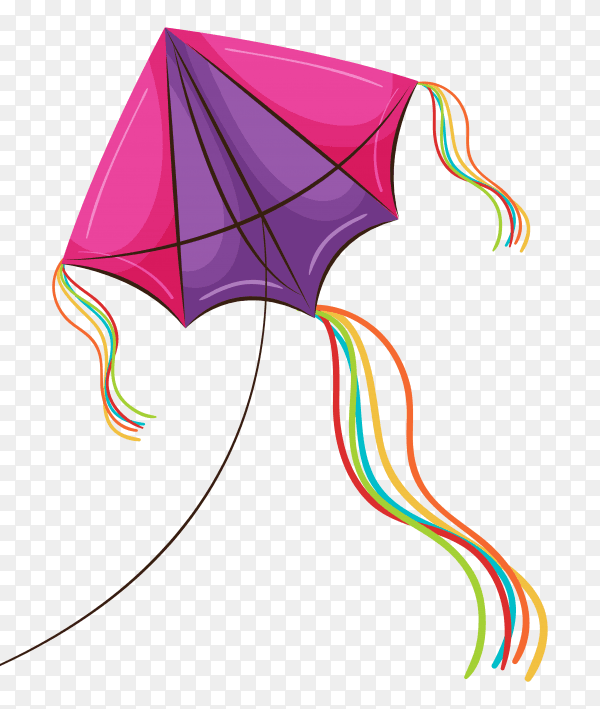 Colorful kite premium free download PNG