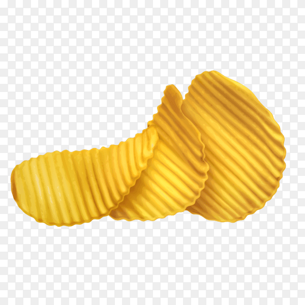 Crunchy chips vector transparent PNG