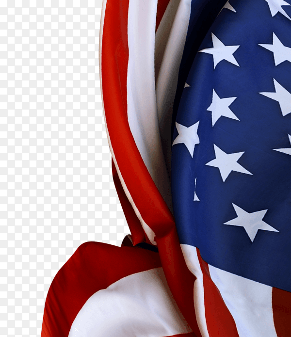 Flag of united states of america transparent background PNG
