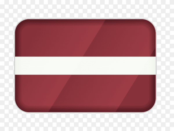 Latvia flag icon on transparent background PNG