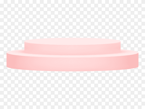 Pink Podium 3d on transparent background PNG