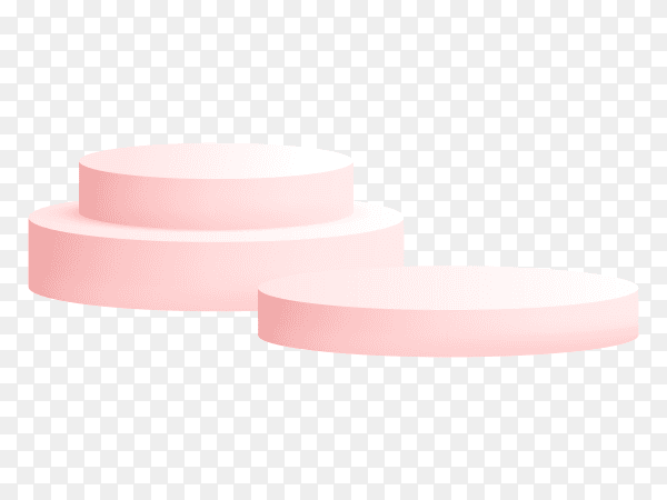 Pink Podium studio on transparent background PNG