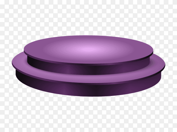 Purple podium on transparent background PNG