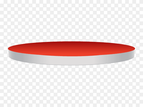 Red podium - stage pedestal - on transparent background PNG