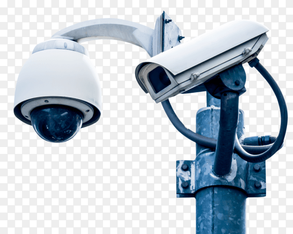 Security camera on transparent background PNG