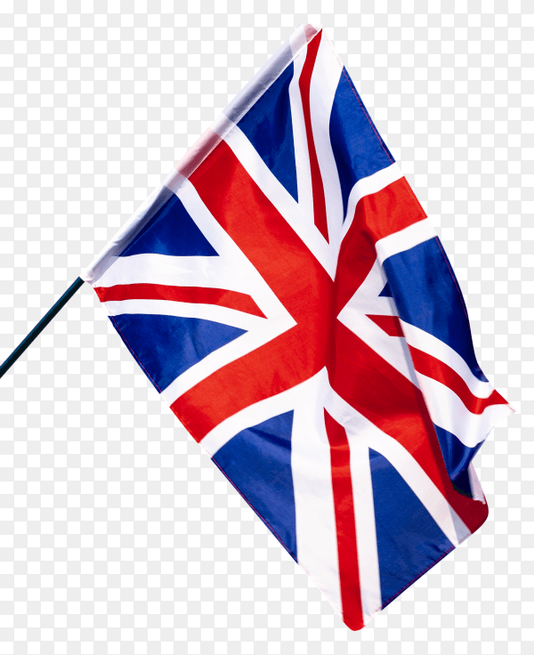 United kingdom flag waving transparent PNG