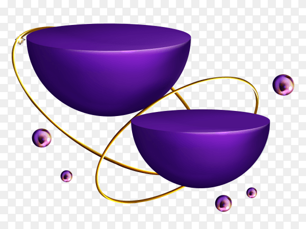 premium podium for products presentation on transparent background PNG