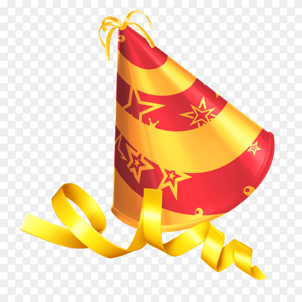 Birthday wish cap vector PNG