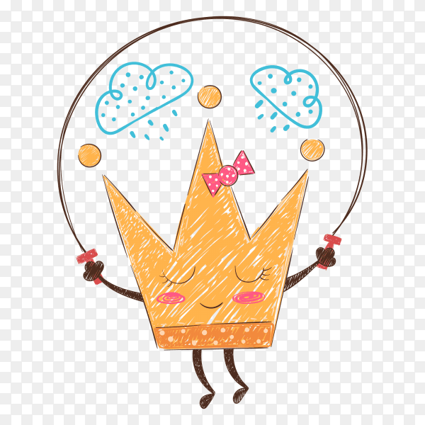Cute ice cream cone vector PNG