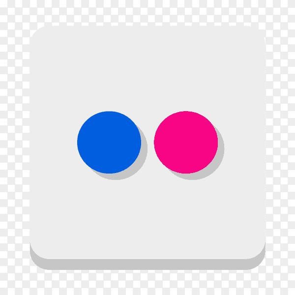 Flickr icon logo vector PNG