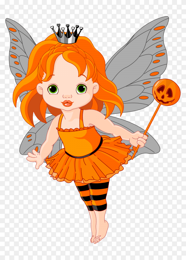 Flying butterfly fairy Preumire vector PNG