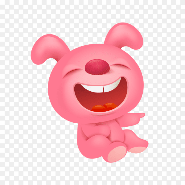 Funny cartoon toy animals on transparent background PNG