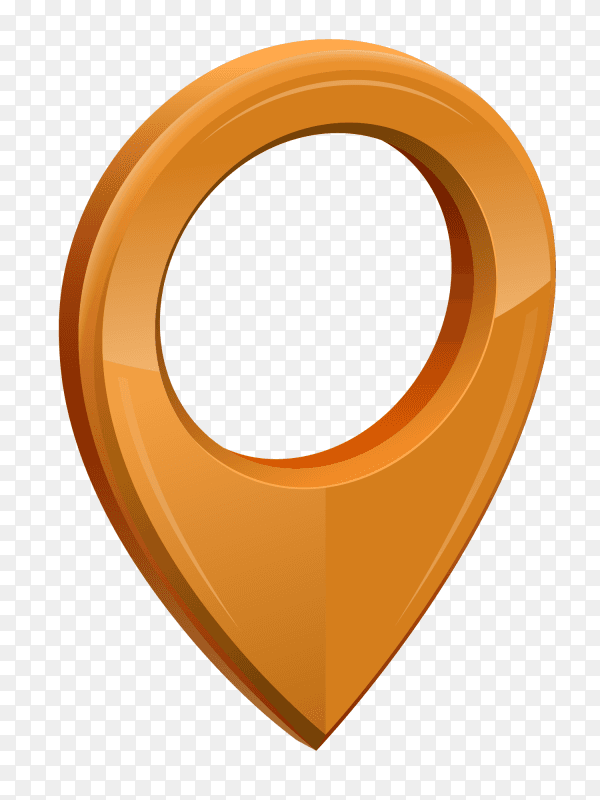Gps location icon 3D Clipart PNG