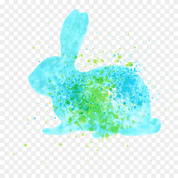 Happy easter symbols painted pastel vector PNG