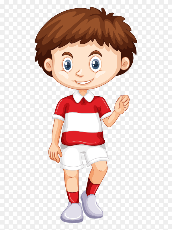 Happy smiling child on transparent background PNG